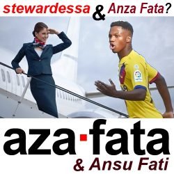 ---azafata i Ansu Fati