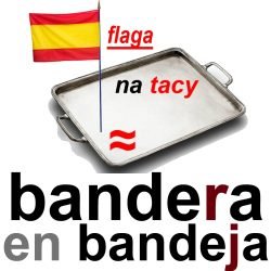 bandera en bandeja